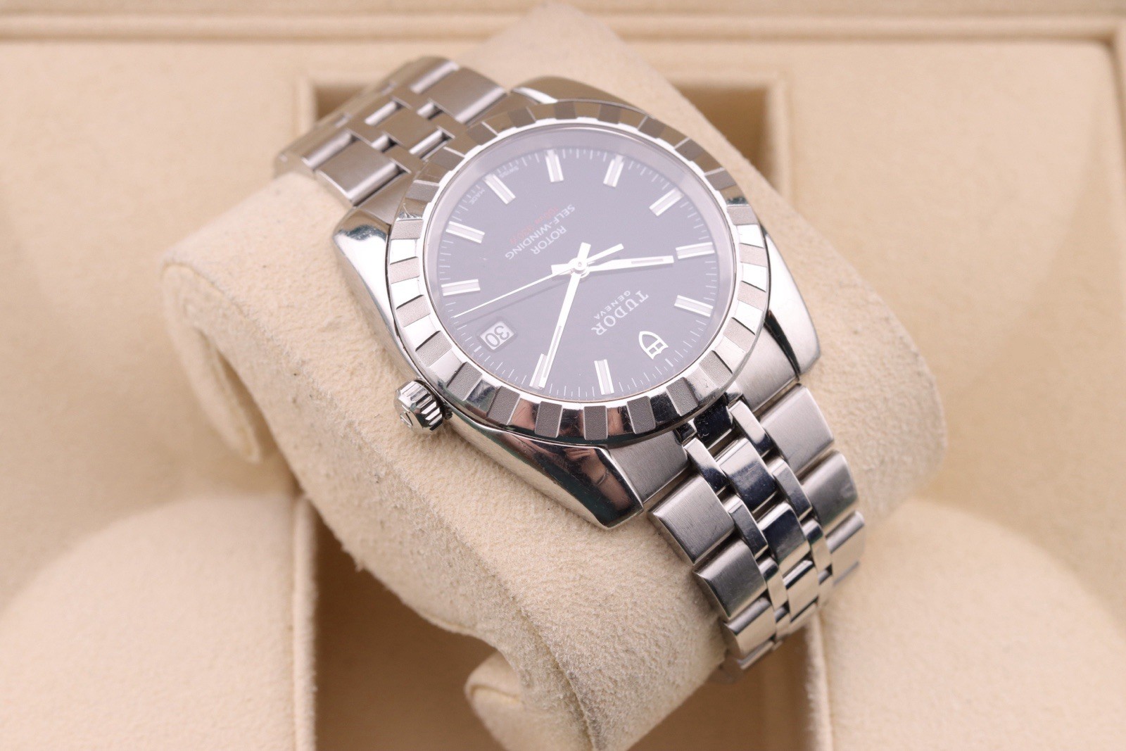 TUDOR Classic Date | ref. M21010 | 38mm Stainless Steel Watch with Card