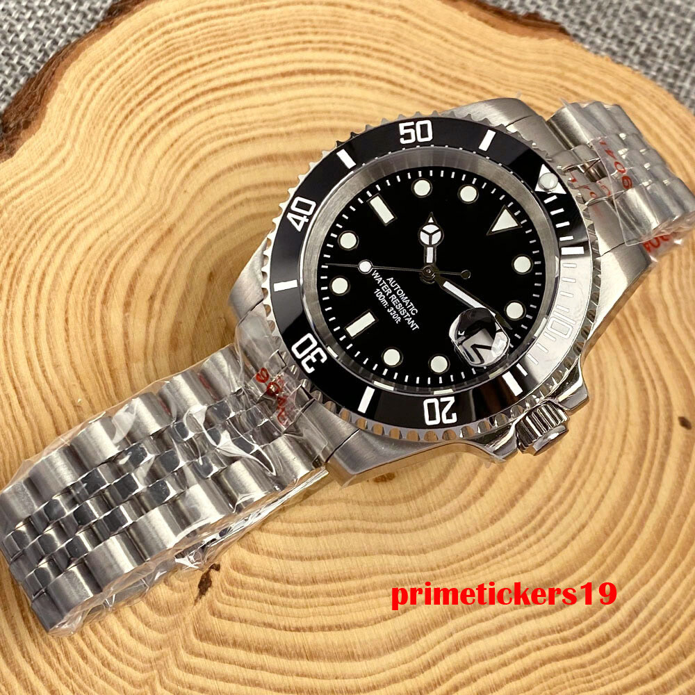 Tandorio Sapphire 40mm Sterile Automatic Men’s Watch Date NH35A PT5000 Luminous