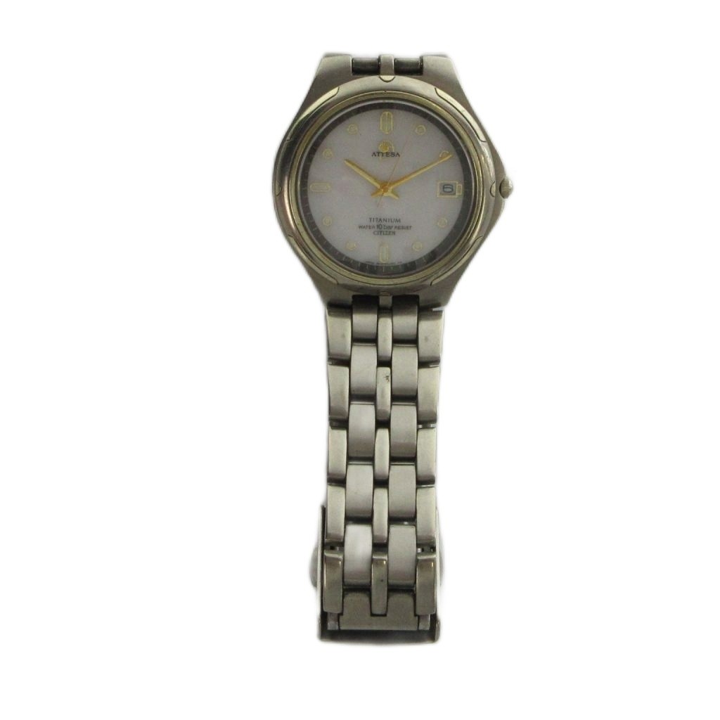 Citizen Attesa Solar Analog Men’s Watch 31mm Silver Steel Titanium AB