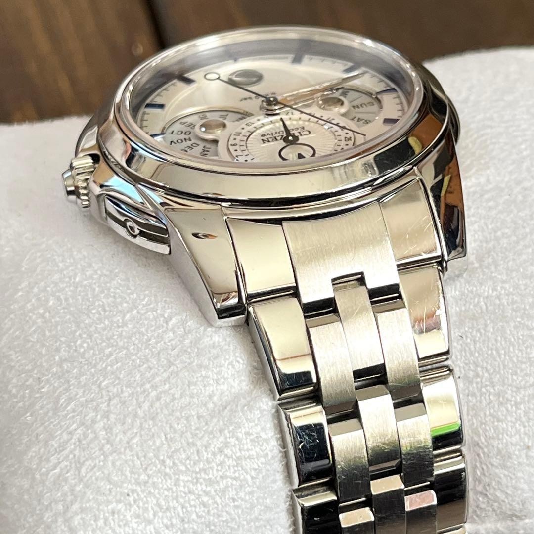 Citizen Calendrier Moon Phase Solar Watch Mens 43mm wrist 17cm/6.7in
