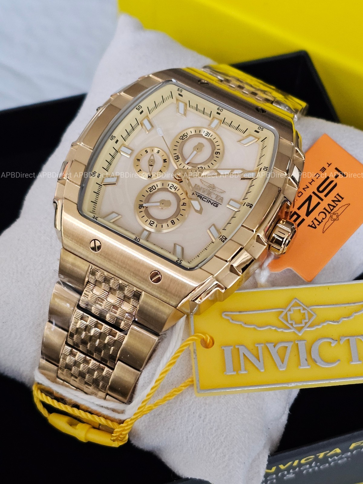 Invicta – S1 Rally – Gold Case & Bracelet Multifunction Quartz Mens Watch
