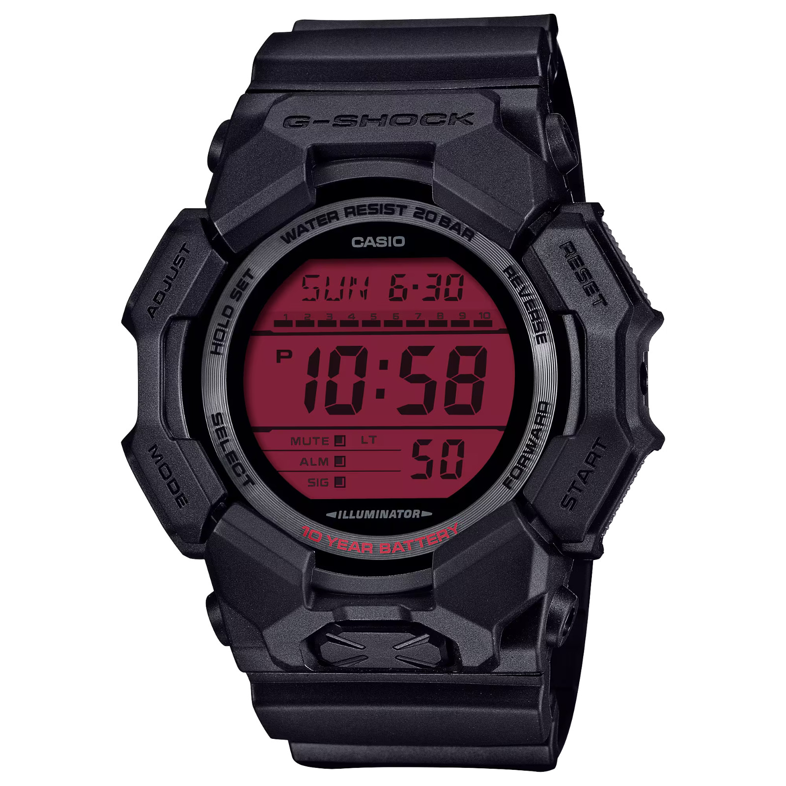 BRAND NEW Casio G-Shock GD010BBR-1 Digital Men’s Watch
