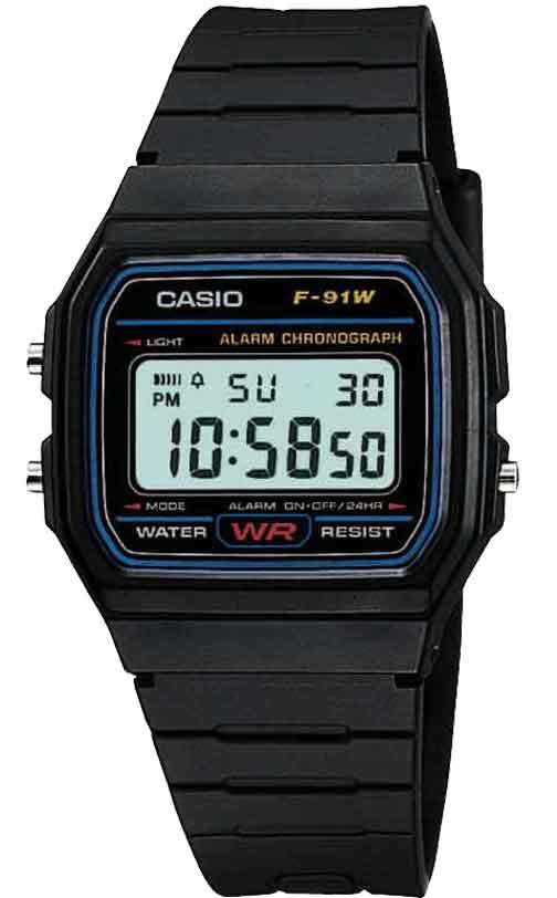 CASIO WATCH VINTAGE RETRO ORIGINAL F-91W-1 F91 F91W F-91 WARANTY