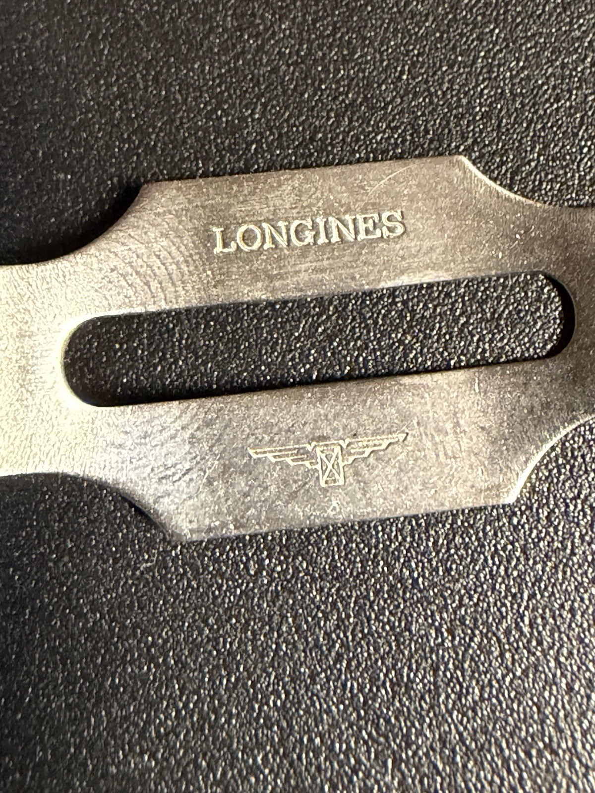 Original Longines Stainless Steel Deployant Clasp 11mm Signed Folding Buckle