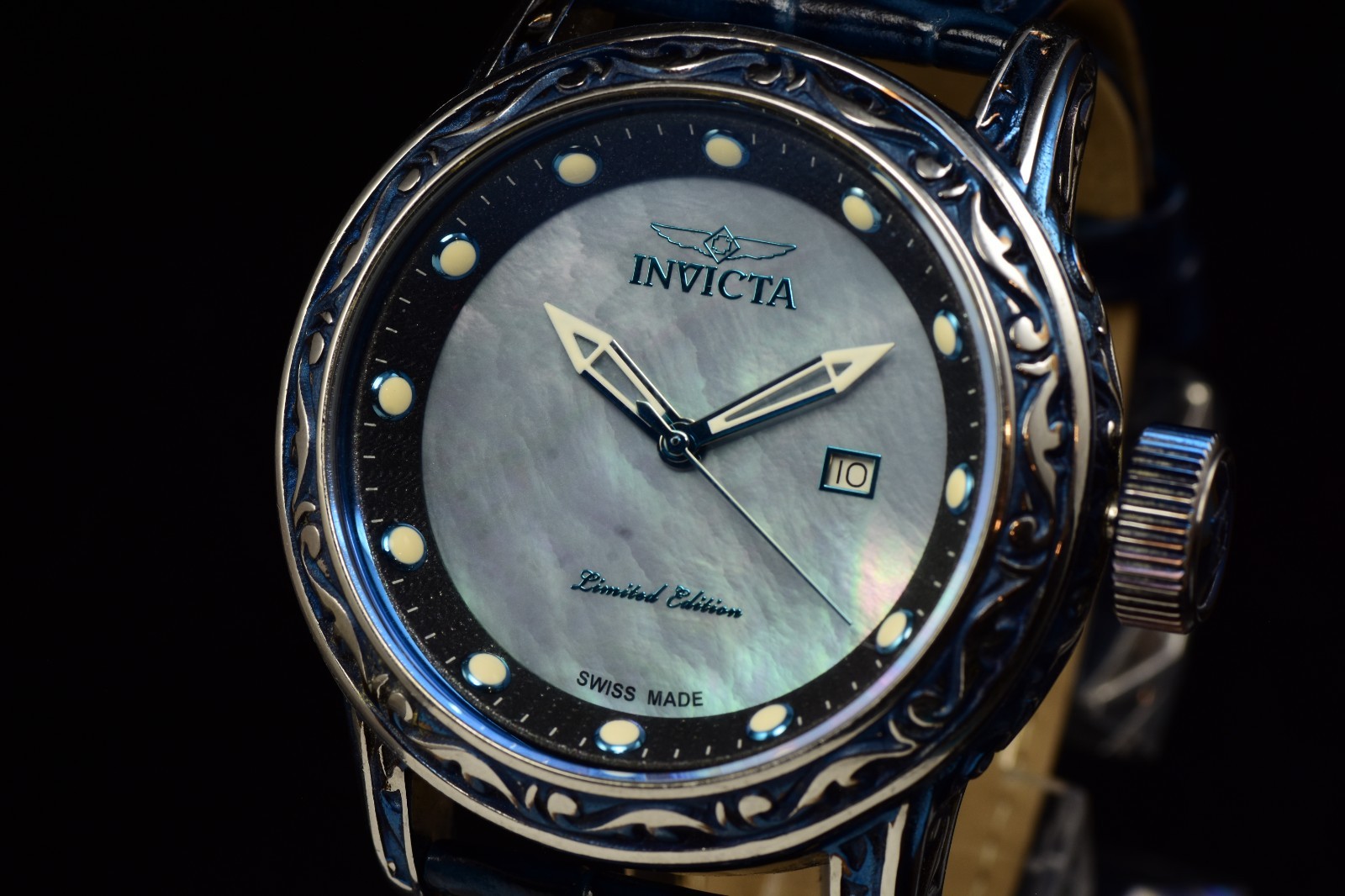 Beads Handmade Jewelry Matching Invicta Watch Black Gold Stones Bracelet