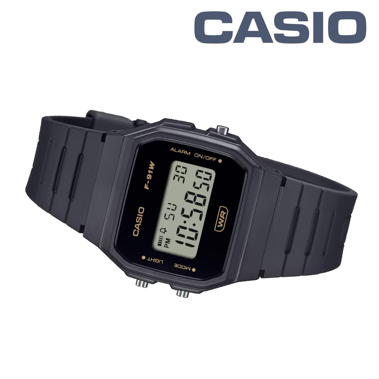 CASIO F-91WB-8A Dark Gray Simple Minimalist Mono Tone Face Classic Digital Watch