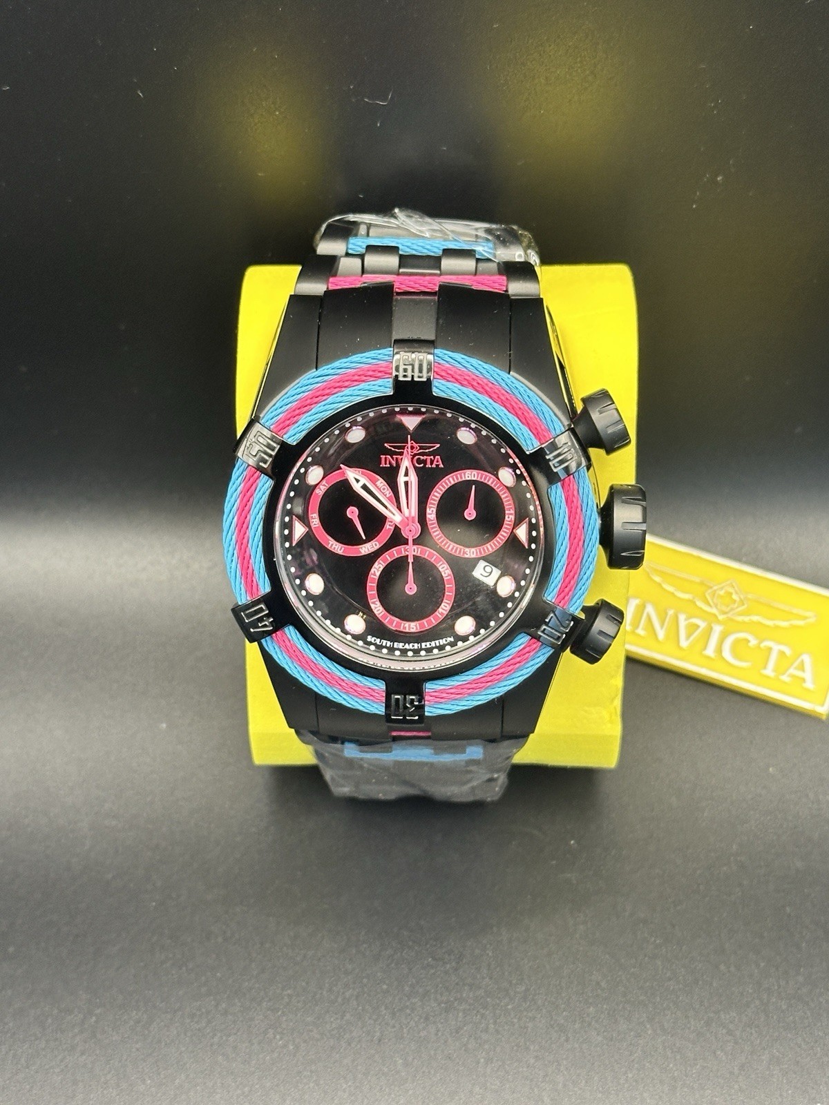 NEW Invicta Bolt South Beach 48605 53mm Chrono Swiss Ronda Z60 Quartz Watch