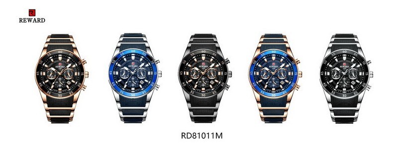 REWARD Men’s Business Multifunction Chronograph Calendar Luminous Quartz Watch