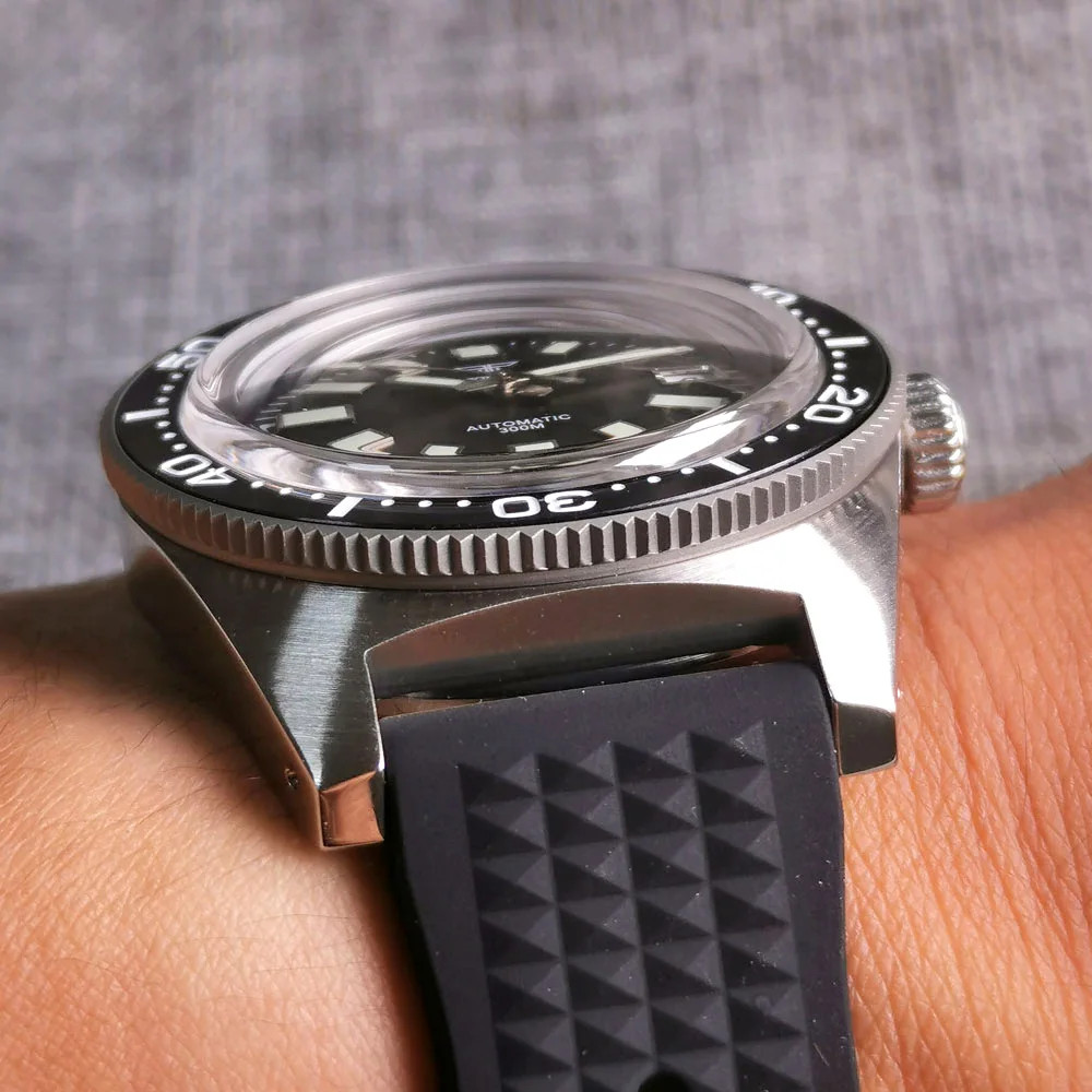 Tandorio 41mm 62MAS 30ATM Black Automatic Men Watches For Japan NH35/Miyota 8215