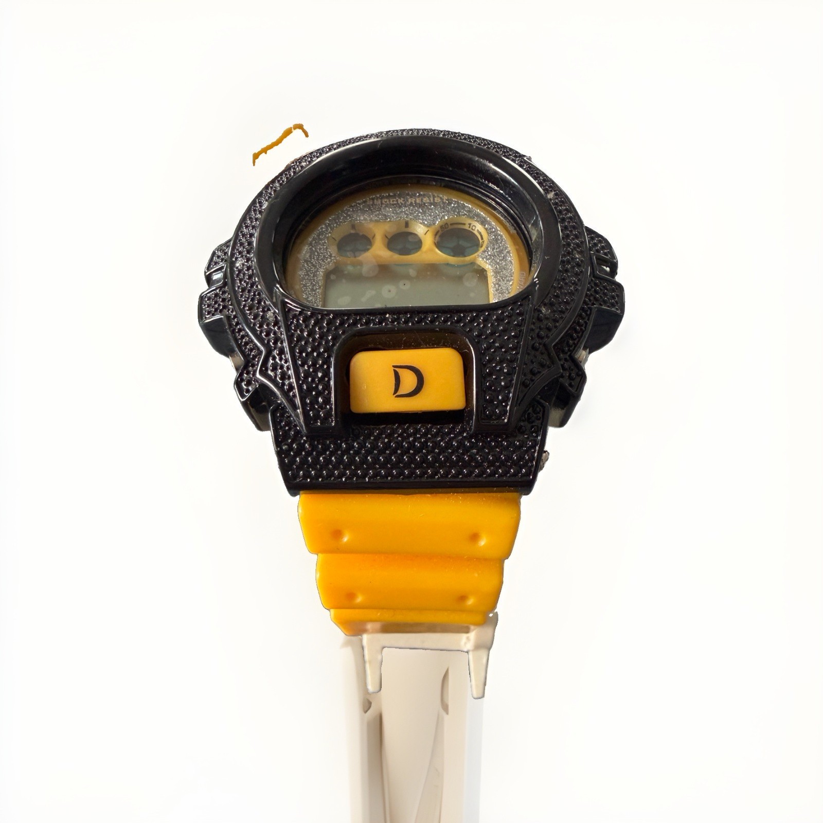 King Master Digital Orange Diamond Shock Watch