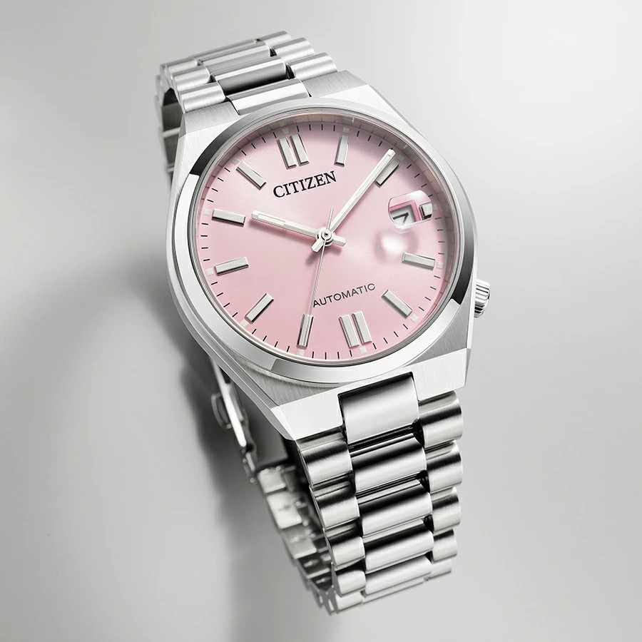 Citizen Tsuyosa NJ0200-50Z JDM Automatic Pastel Pink 37mm Stainless Steel Watch