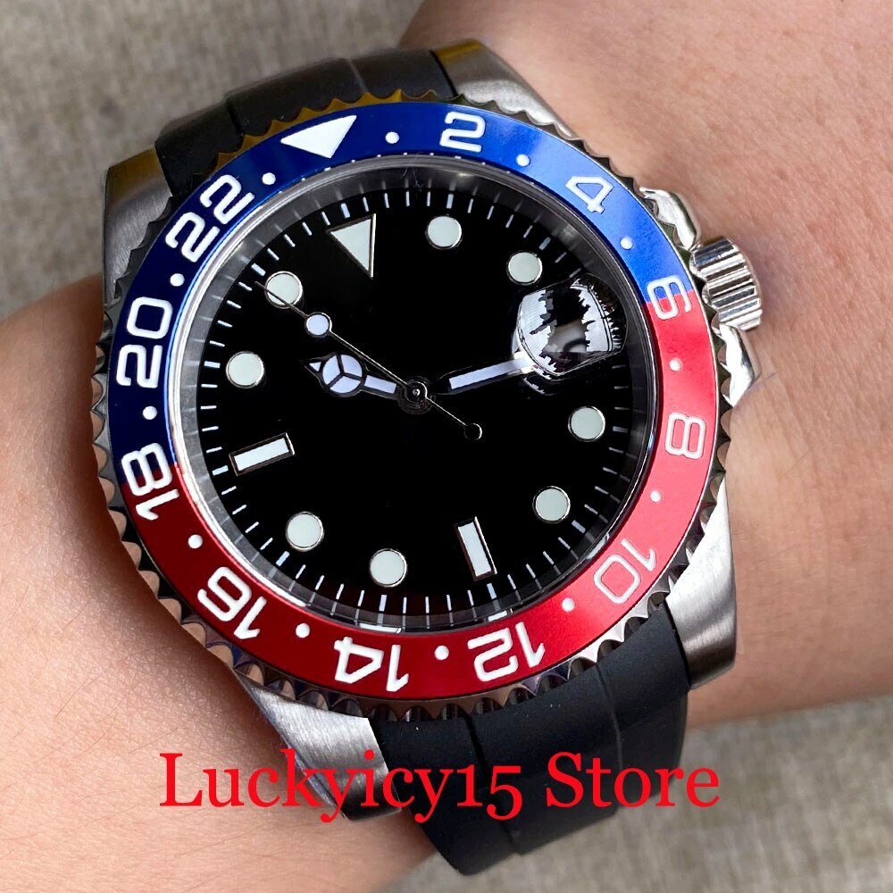 BLIGER 40MM Japan NH35 PT5000 Movement Automatic Men’s Watch Ceramic Bezel