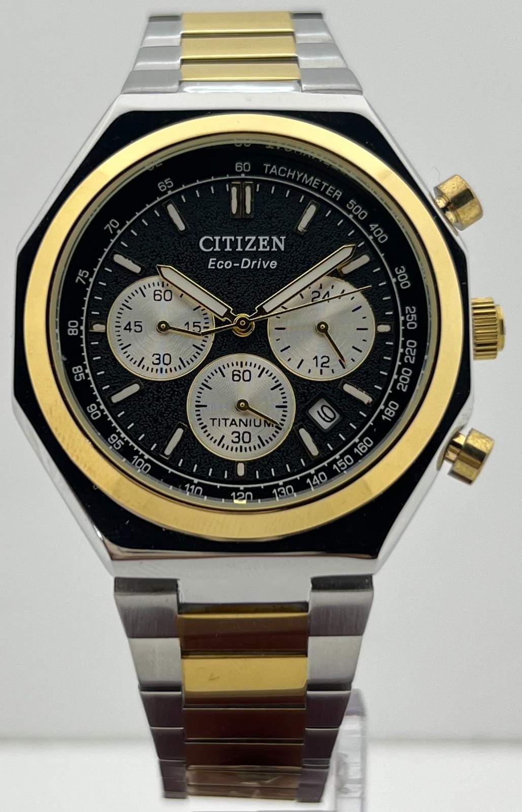 Premium Men’s Citizen Zenshin Chrono Black Dial Date Working Wristwatch