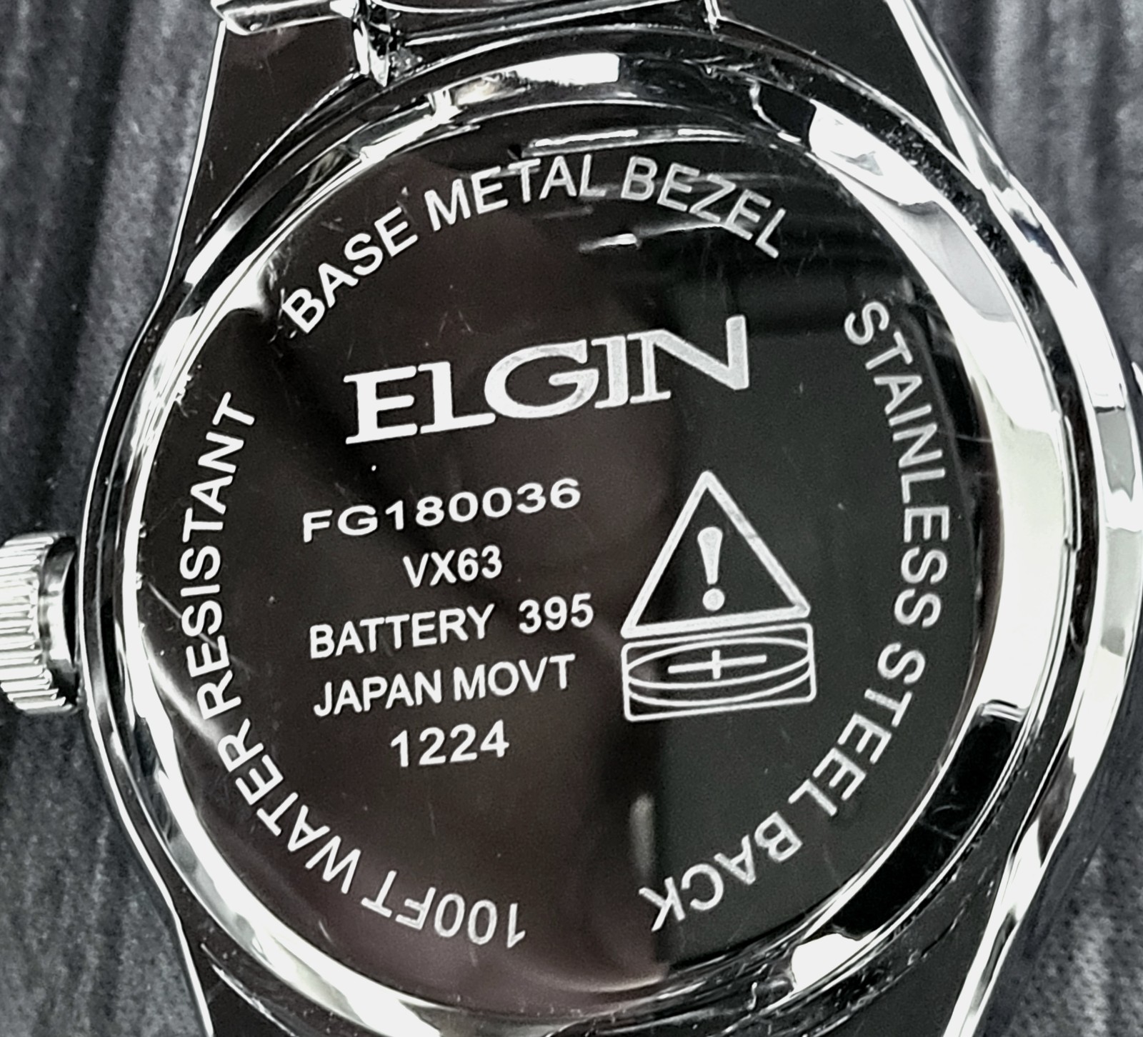 Rare Elgin Mens Paved Diamond Bezel Watch Authorized Dealer