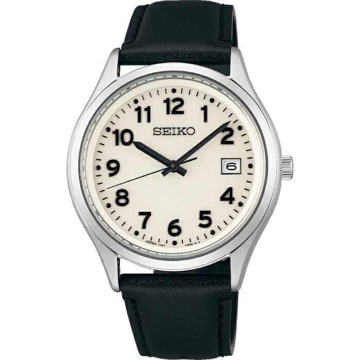 SEIKO Selection SBPX157 White Lumibrite Solar Sapphire Men’s Watch New in Box