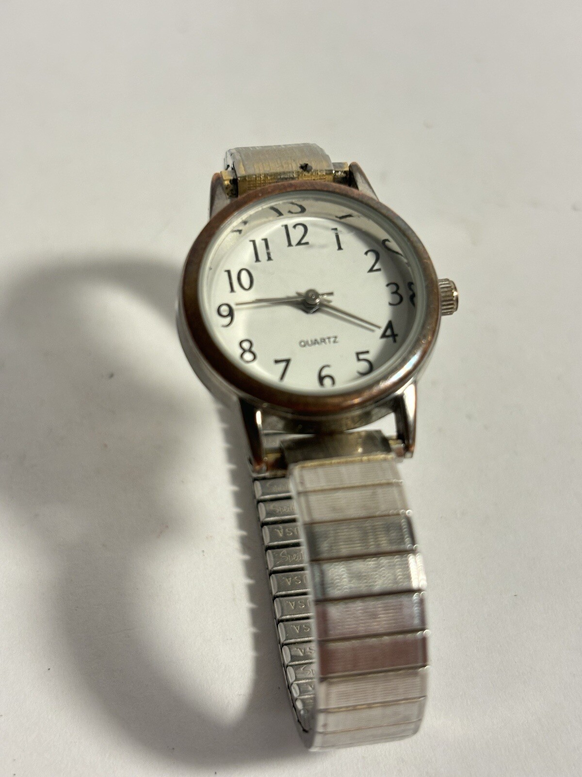Vintage Accutime Watch Corp Women’s GEN607WM1 Casual Retro Band 90*s needs batt