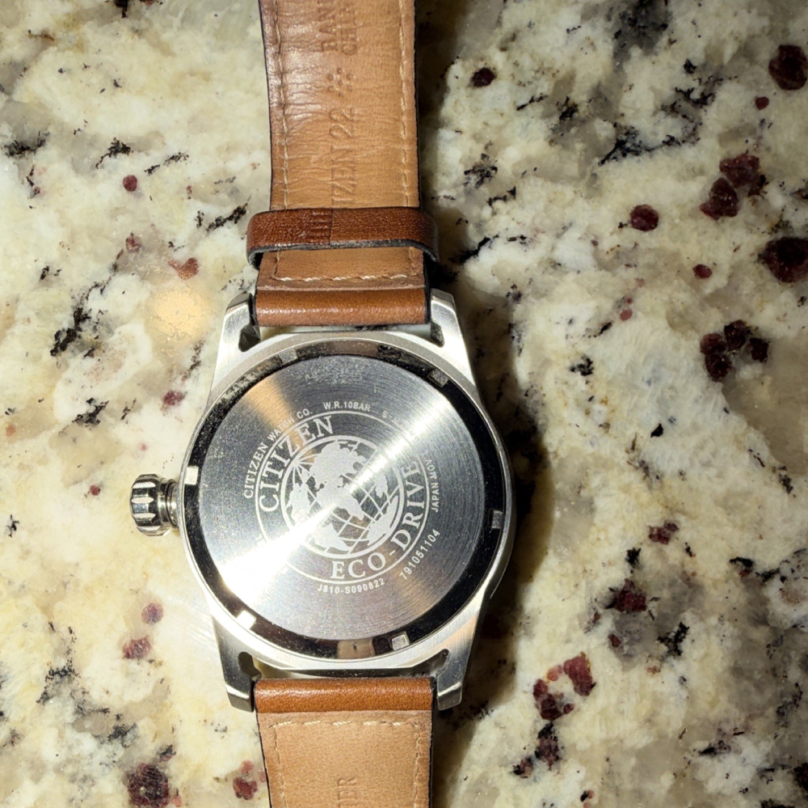 Citizen Eco-Drive Pilot/Aviator Men’s Watch Black Dial Brown Leather Strap