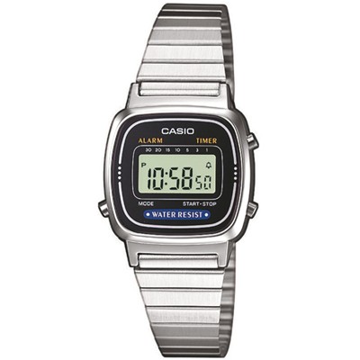 Orologio CASIO Vintage LA-670W Donna Acciaio Chrono Classico Digitale 4 colori