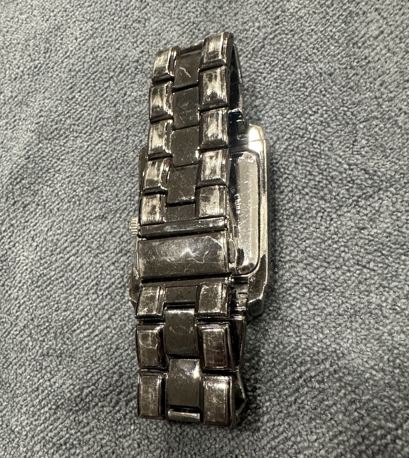 Structure Men’s Quartz Watch Blue Dial Square Case Stainless Steel Bracelet