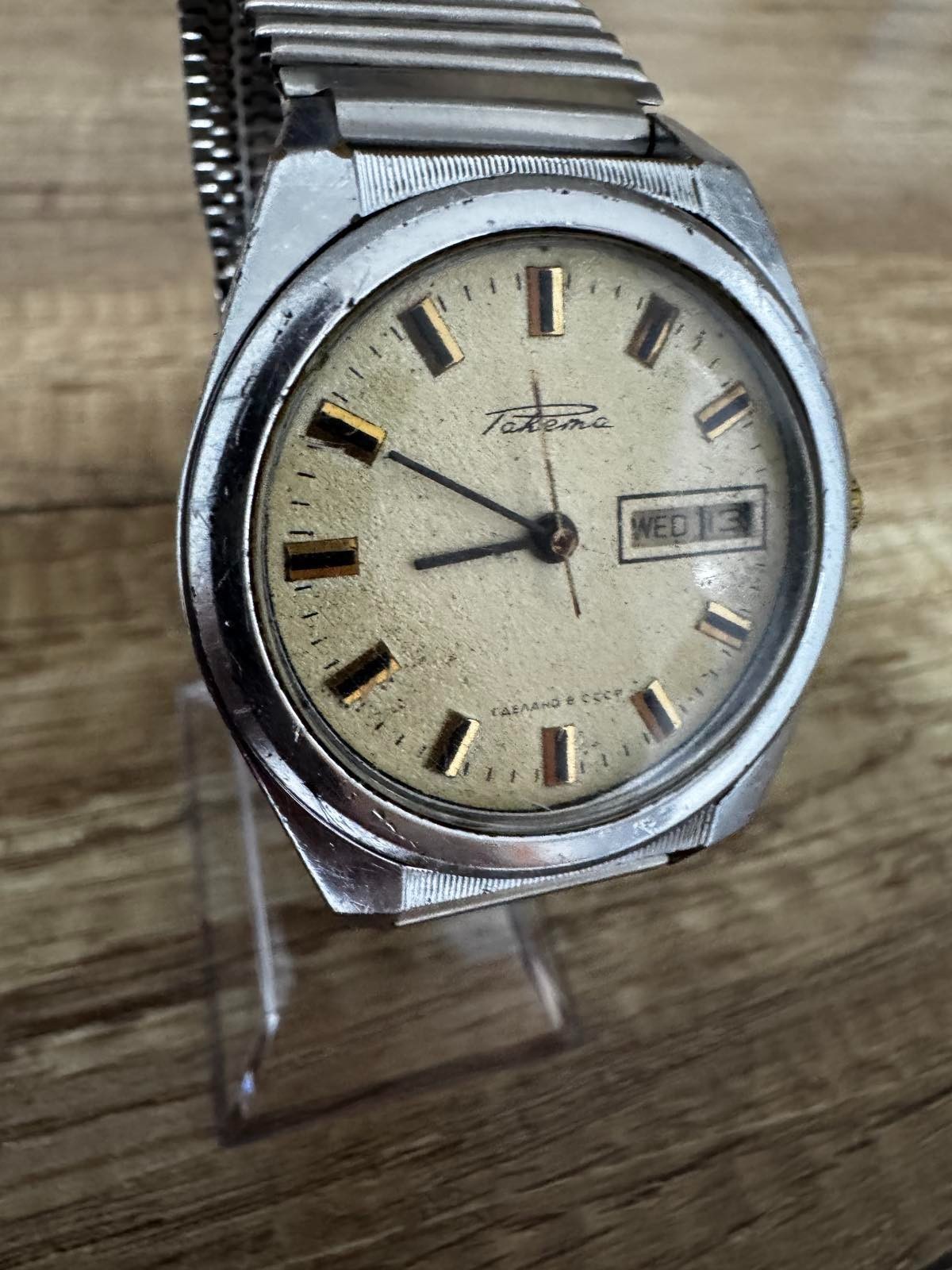Vintage Soviet Raketa Double Calendar Men’s Watch USSR 2628.H – Running
