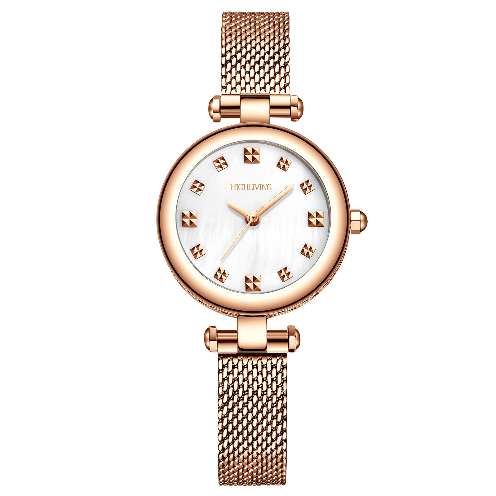HIGH LIVING ® Wrist Luxury Watch Woman Fashion Business Dress Stainless Steel