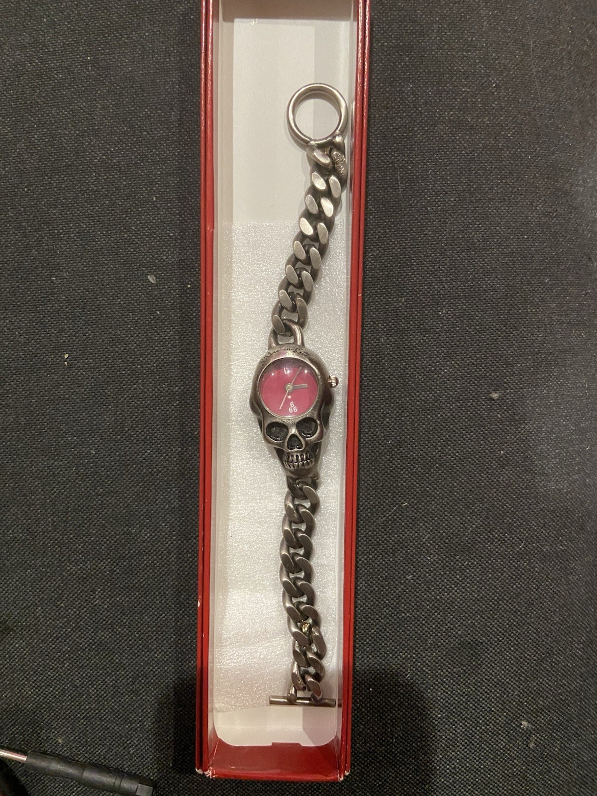 L’Arc~en~Ciel Light My Fire 1998 Quartz Skull Case Cuban Link Bracelet