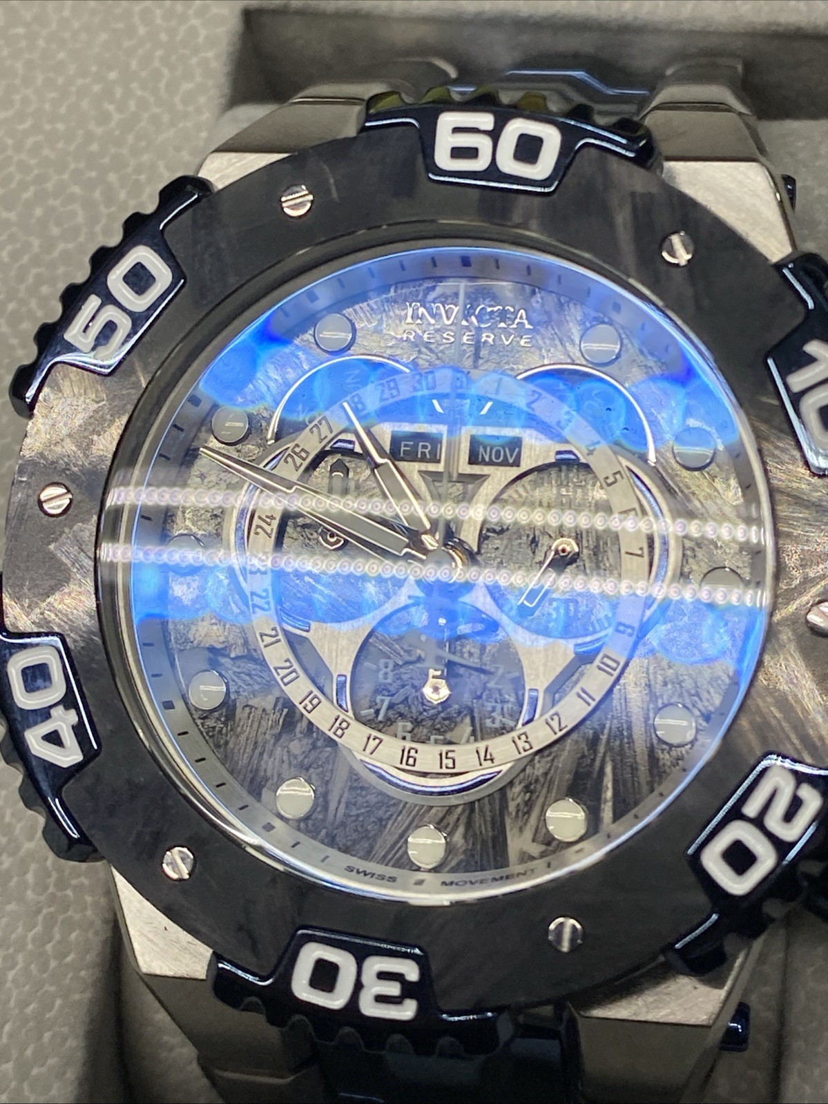 Invicta Reserve Carbon Hawk Chronograph Watch 37265 54mm