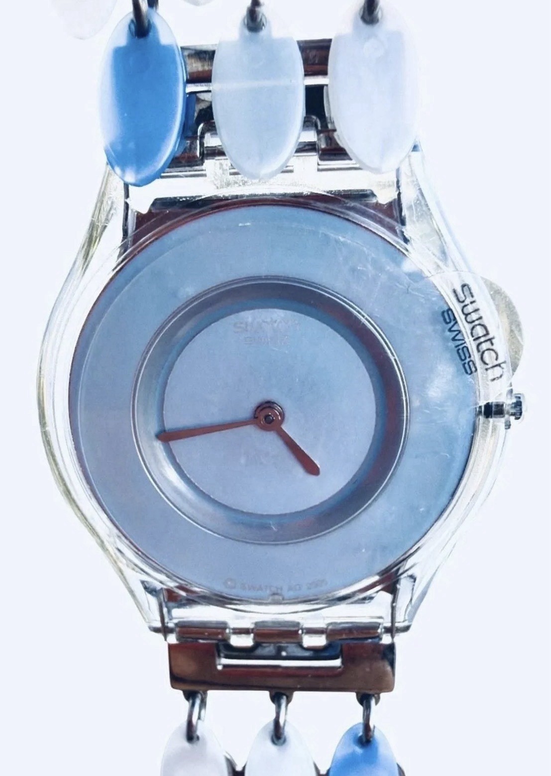Swatch Watch SEA CHIPS SFK287G 2007 Skin Ultra Thin Swiss Made Quartz NOS