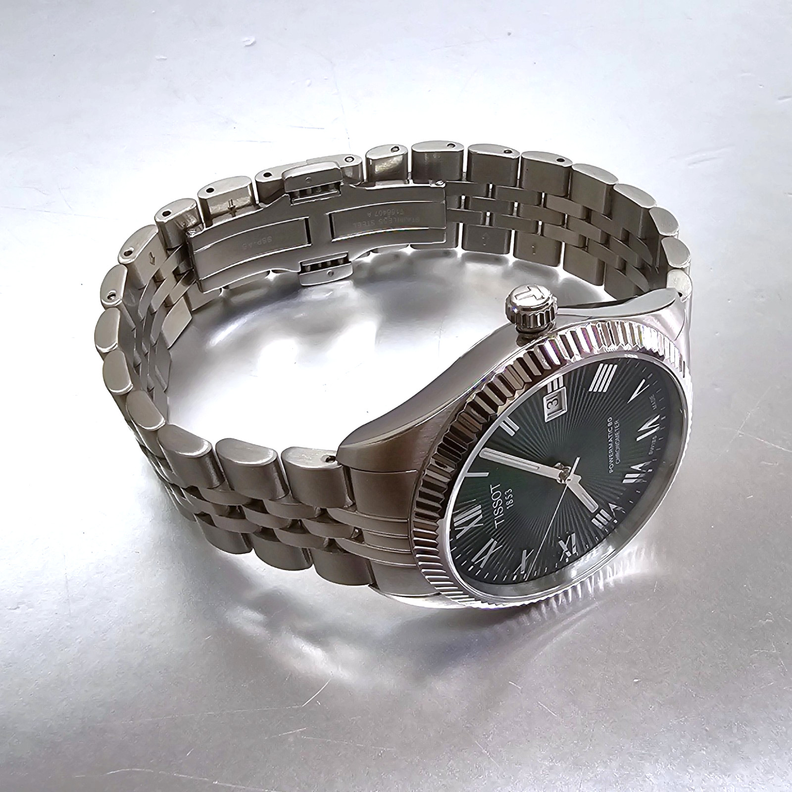 Tissot Ballade COSC Auto 39mm Green Dial Watch T156.408.11.093.00 Store Display