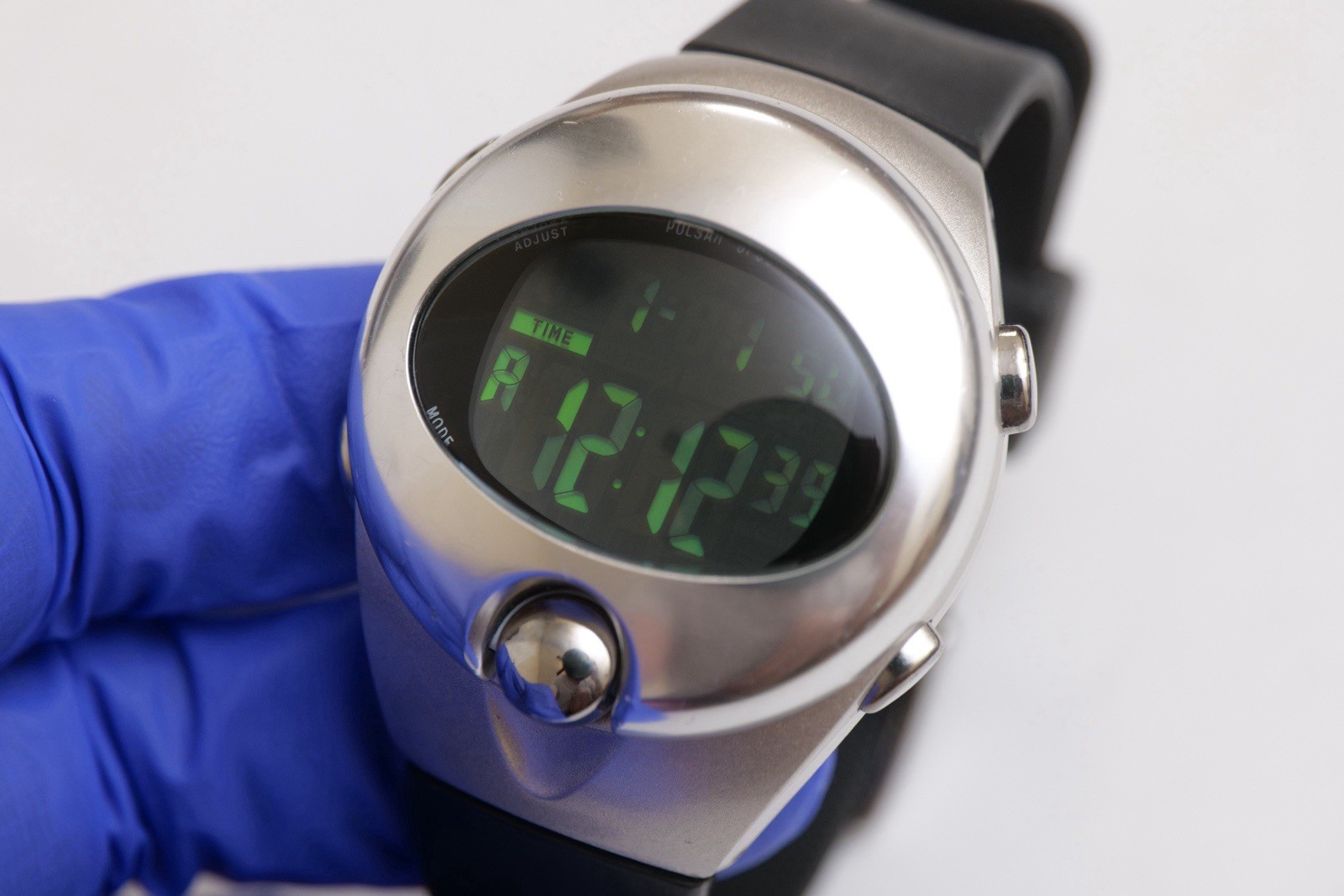 Seiko / Pulser Alba Spoon AT&T 2002 Olympics Digital LCD Watch Silver W650 X003