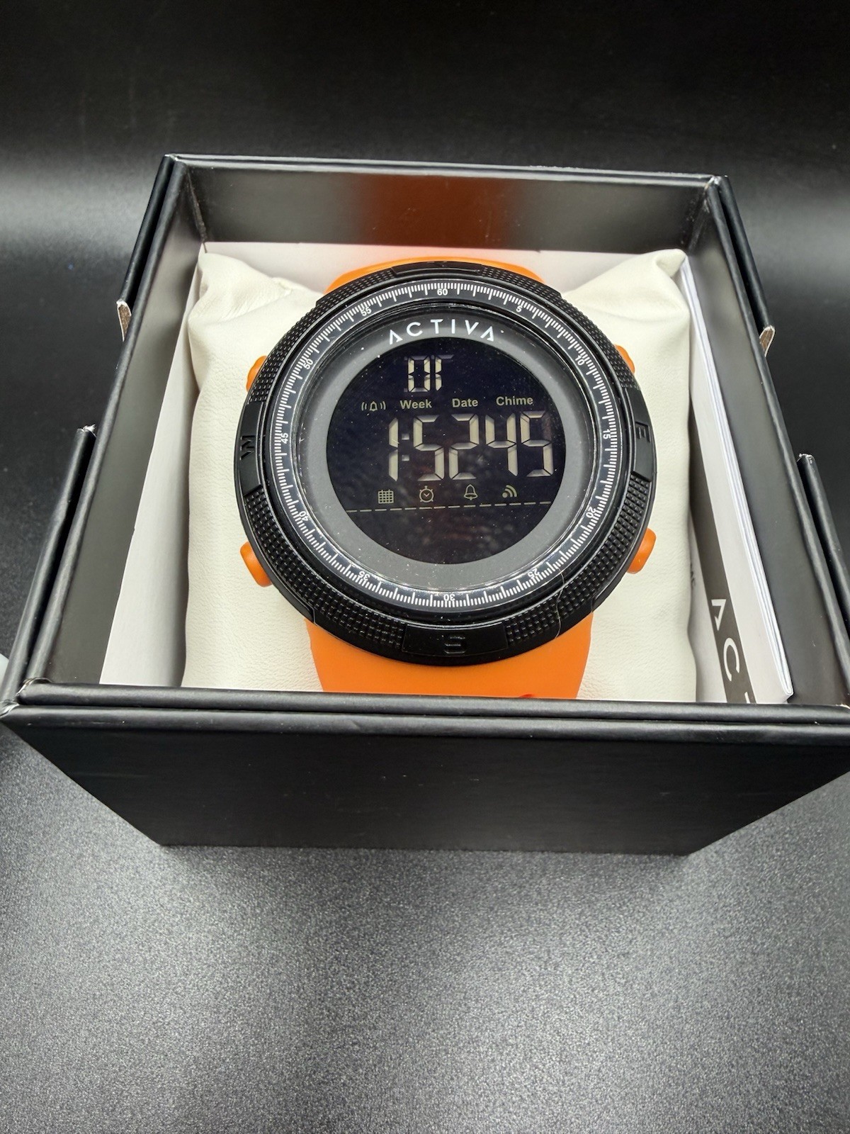 New Activa X Invicta Digital Essentials 50mm Orange ACW1915-006 Sport