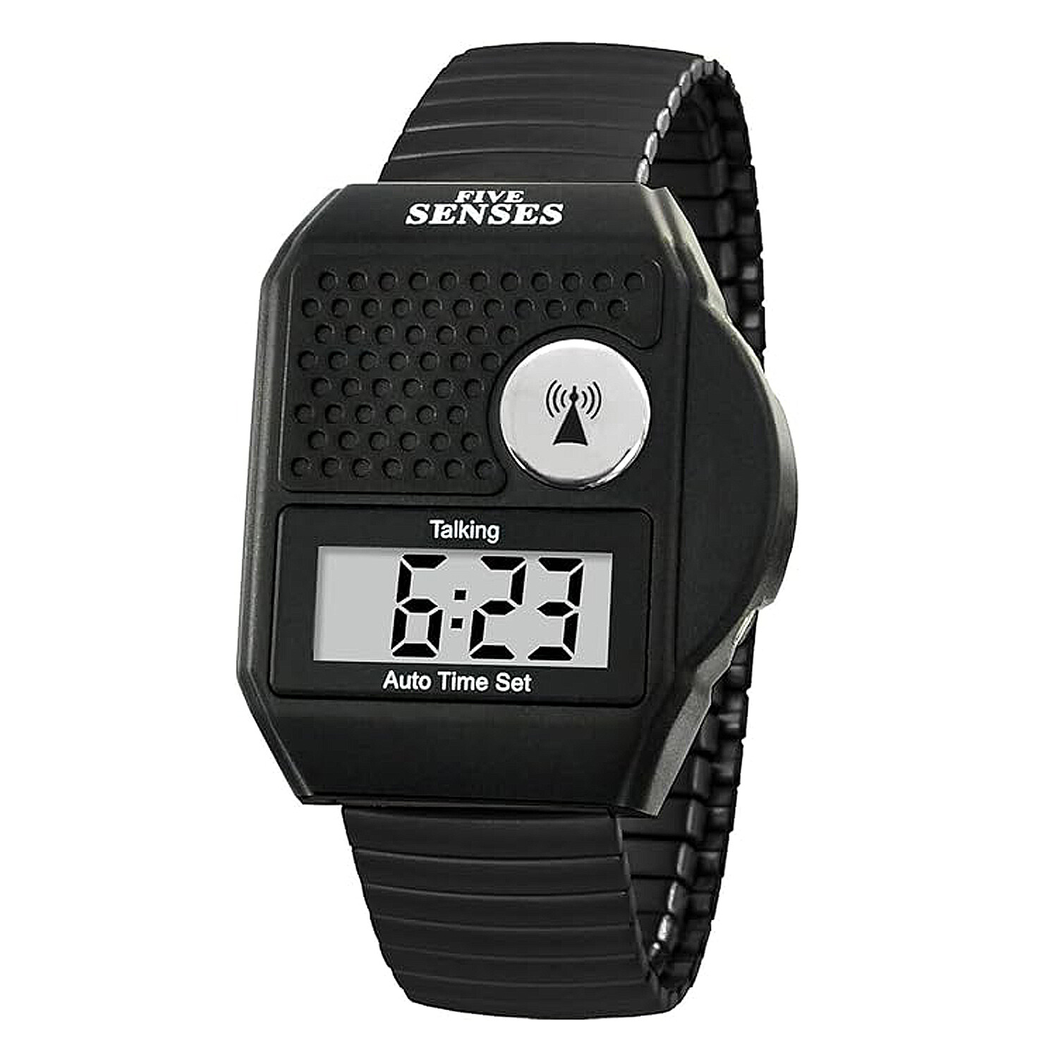 Five Senses Atomic Top Button English Talking Watch for Seniors Blind Low Vision