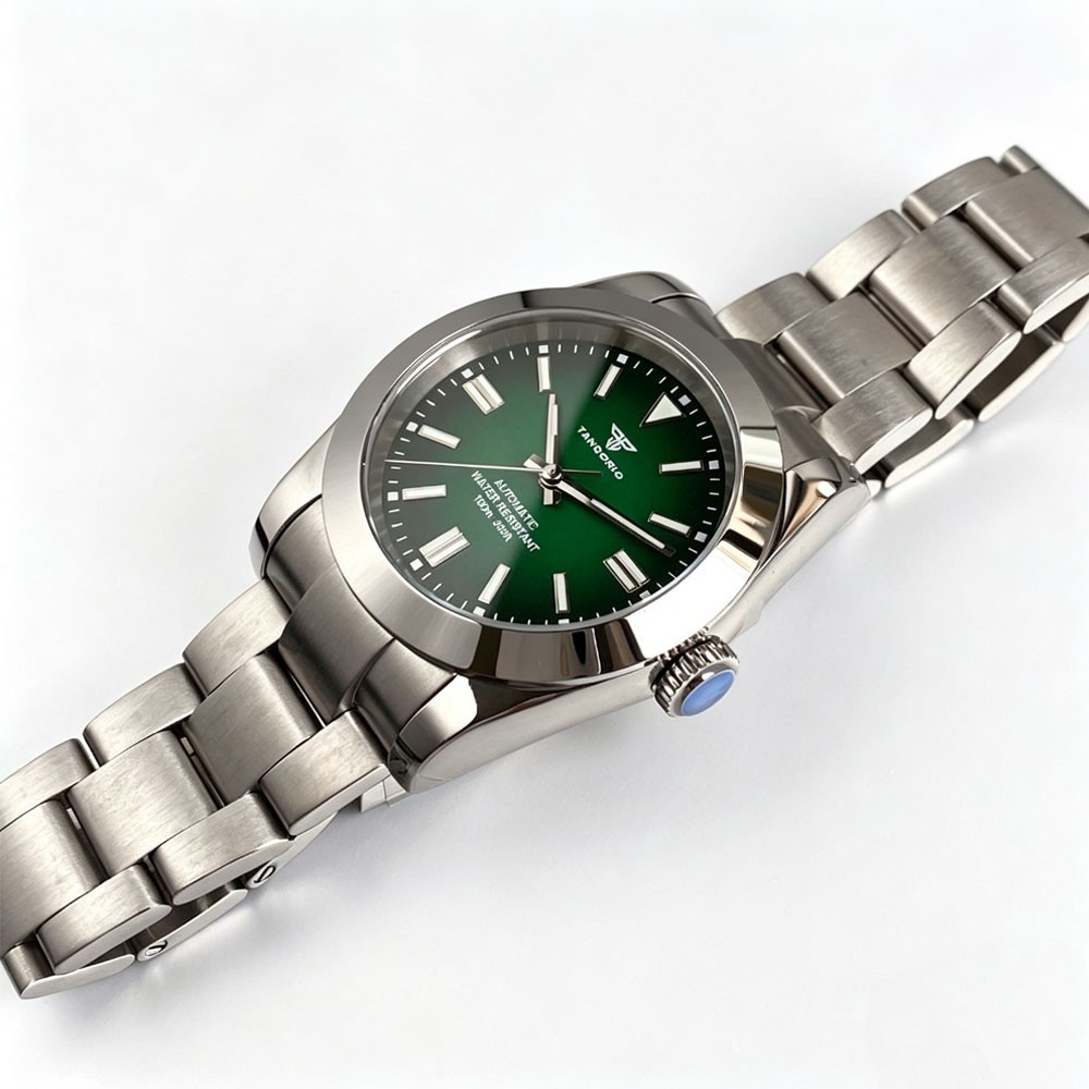 Tandorio New 39mm Sapphire Glass 20ATM Automatic NH35 PT5000 Men Watch Luminous