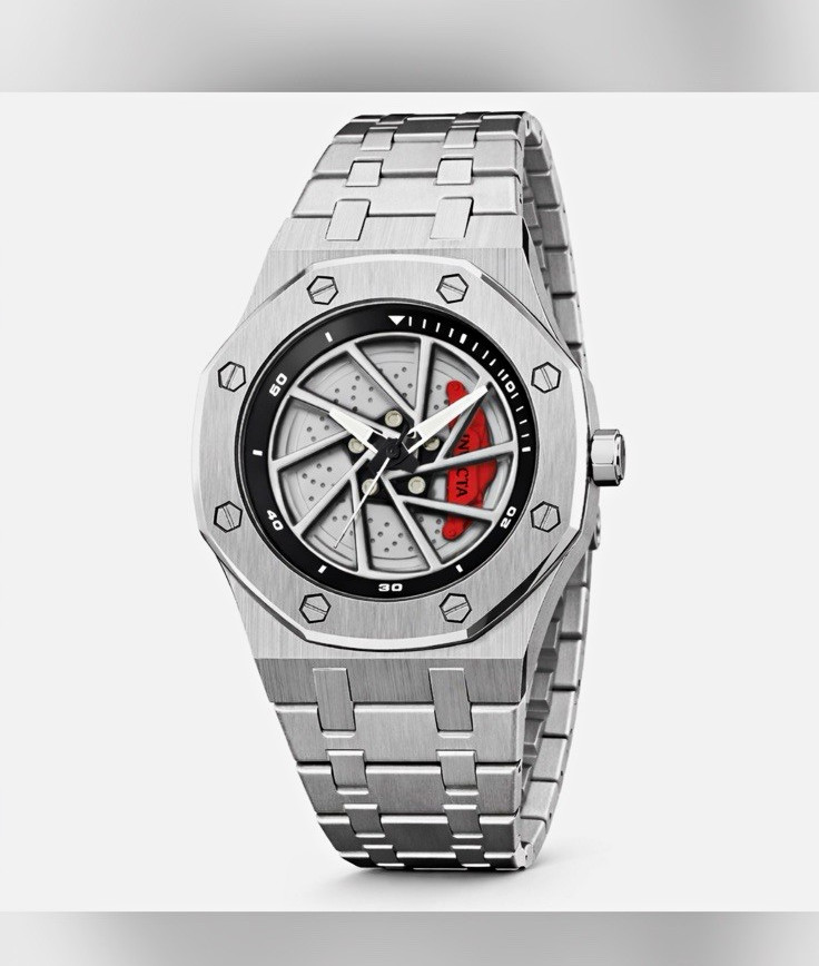 Invicta Speedway Men’s Chronograph Quartz Octagon Skeleton Dial SS Watch