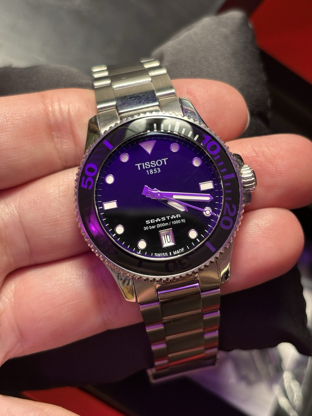 Tissot Seastar 1000 Black Unisex Adults Watch 36mm. – T120.210.11.051.00