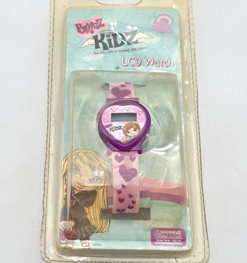 Bratz Kidz LCD Watch MGA Entertainment Ages 3+ Vintage Made in China Brand New