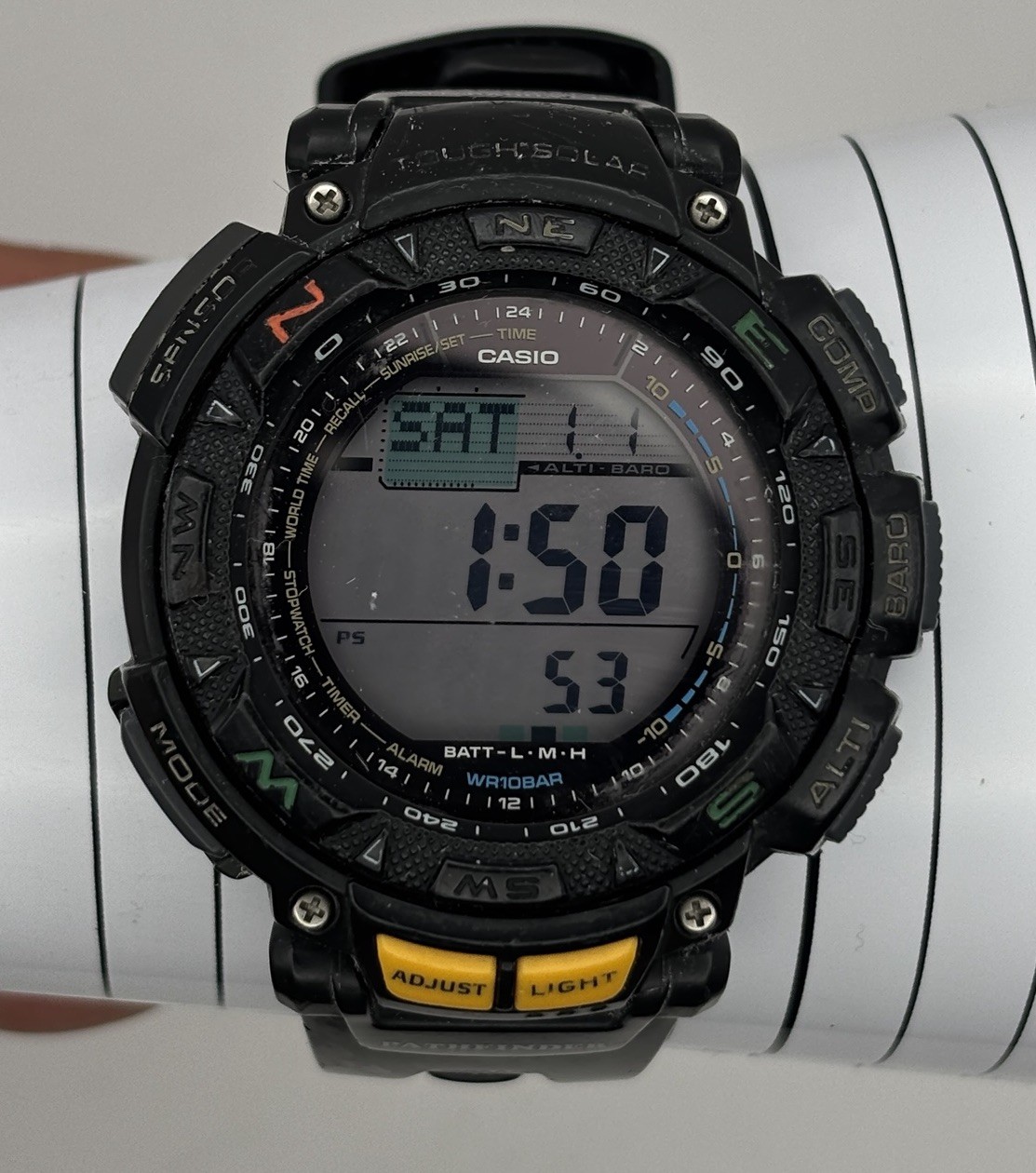 Casio 3246 PAG-240 Pathfinder Triple Sensor Watch #YC2