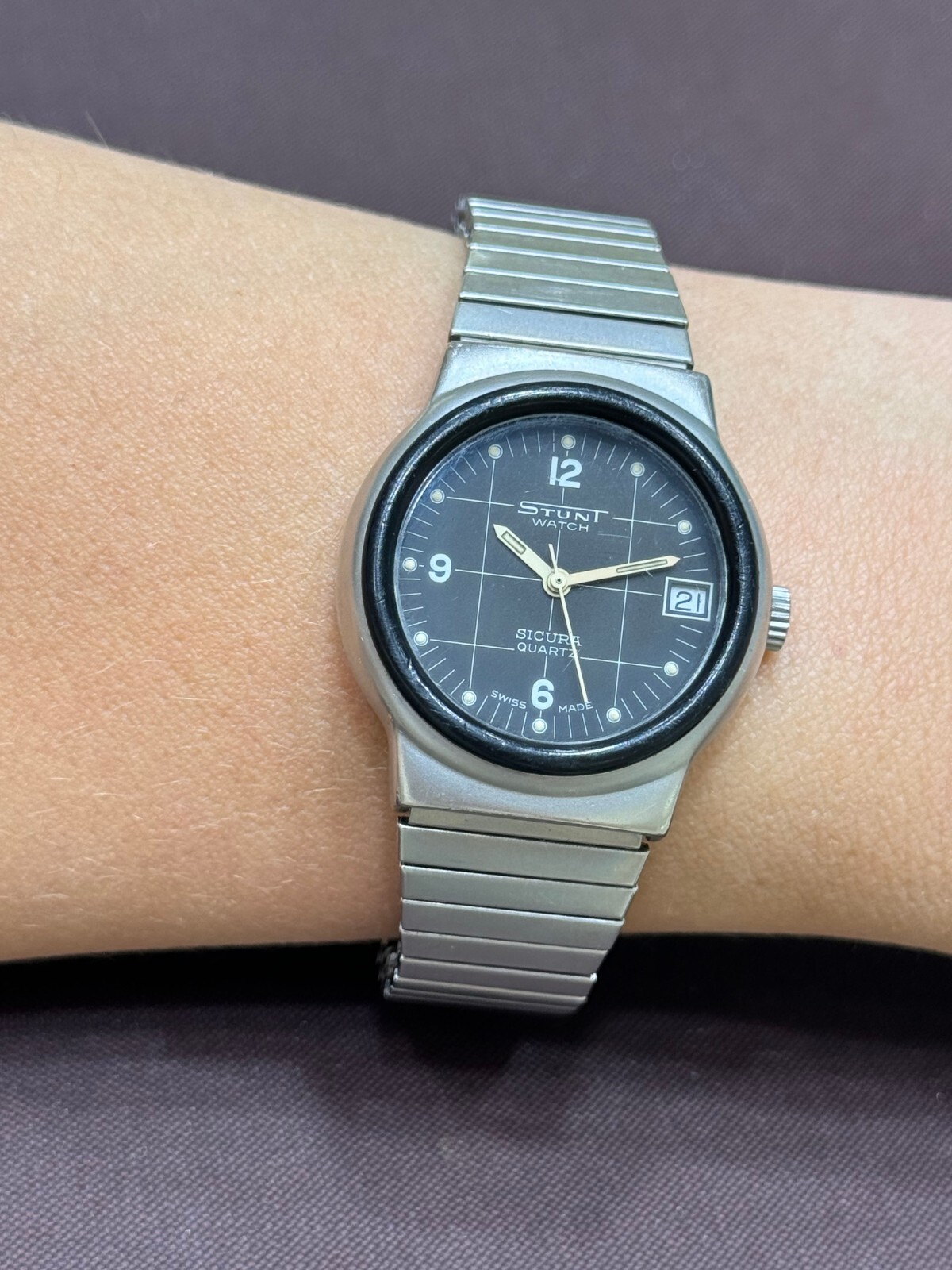 Stunt Watch Sicura Brevete 8500 Quartz Ladies Swiss Made