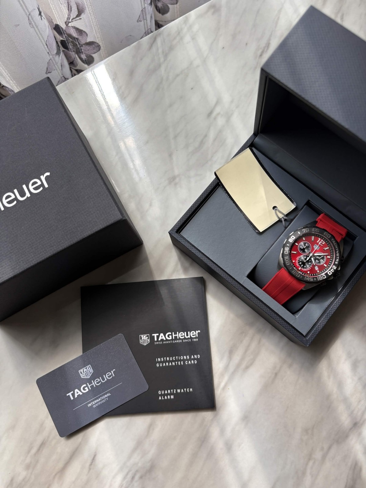 TAG Heuer Formula 1 Chronograph Red Dial Men’s Watch CAZ101AN.FT8055