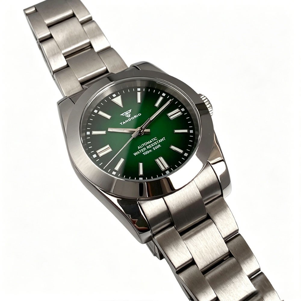 Tandorio New 39mm Sapphire Glass 20ATM Automatic NH35 PT5000 Men Watch Luminous
