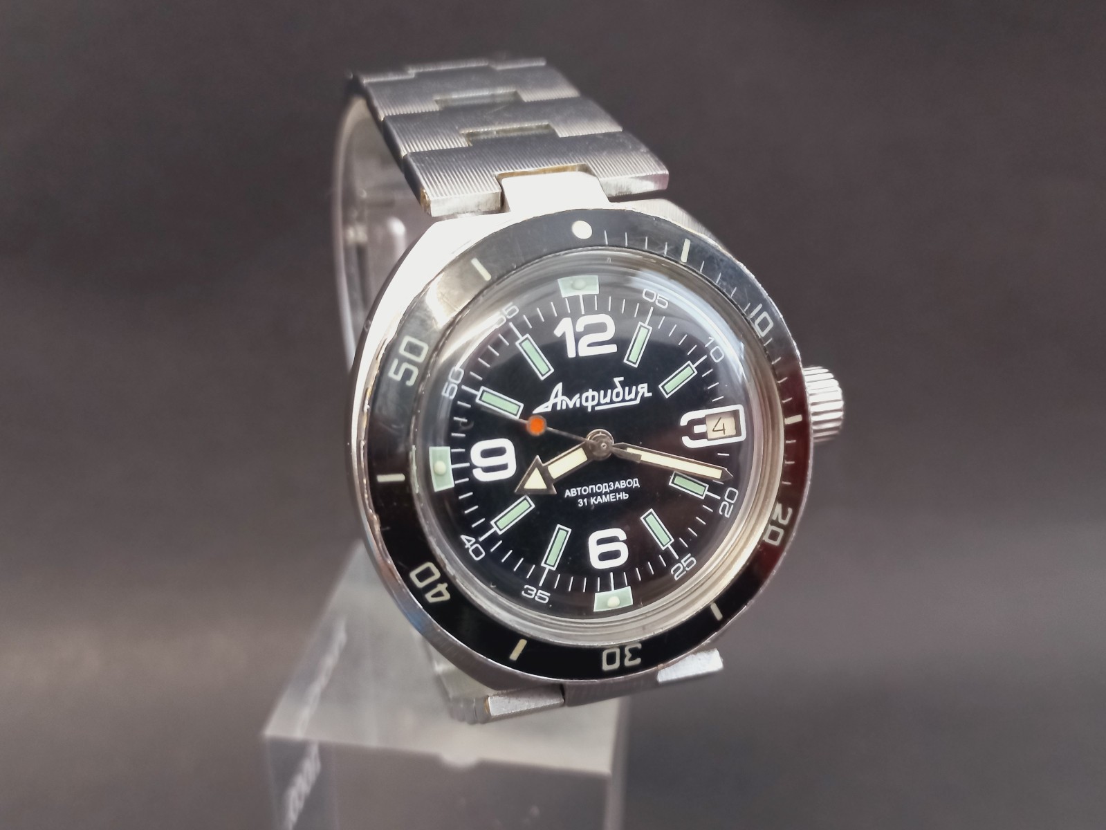 Vintage Russian Watch Vostok 2416B Komandirskie Amphibian Automatic,USSR Watch