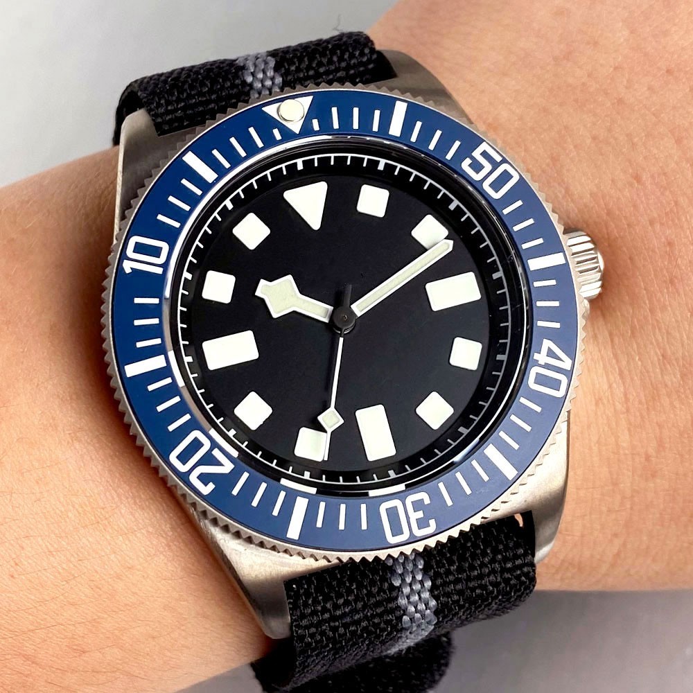 Tandorio New 42mm Titanium 20ATM Sapphire Glass Japan NH35A PT5000 Men’s Watch