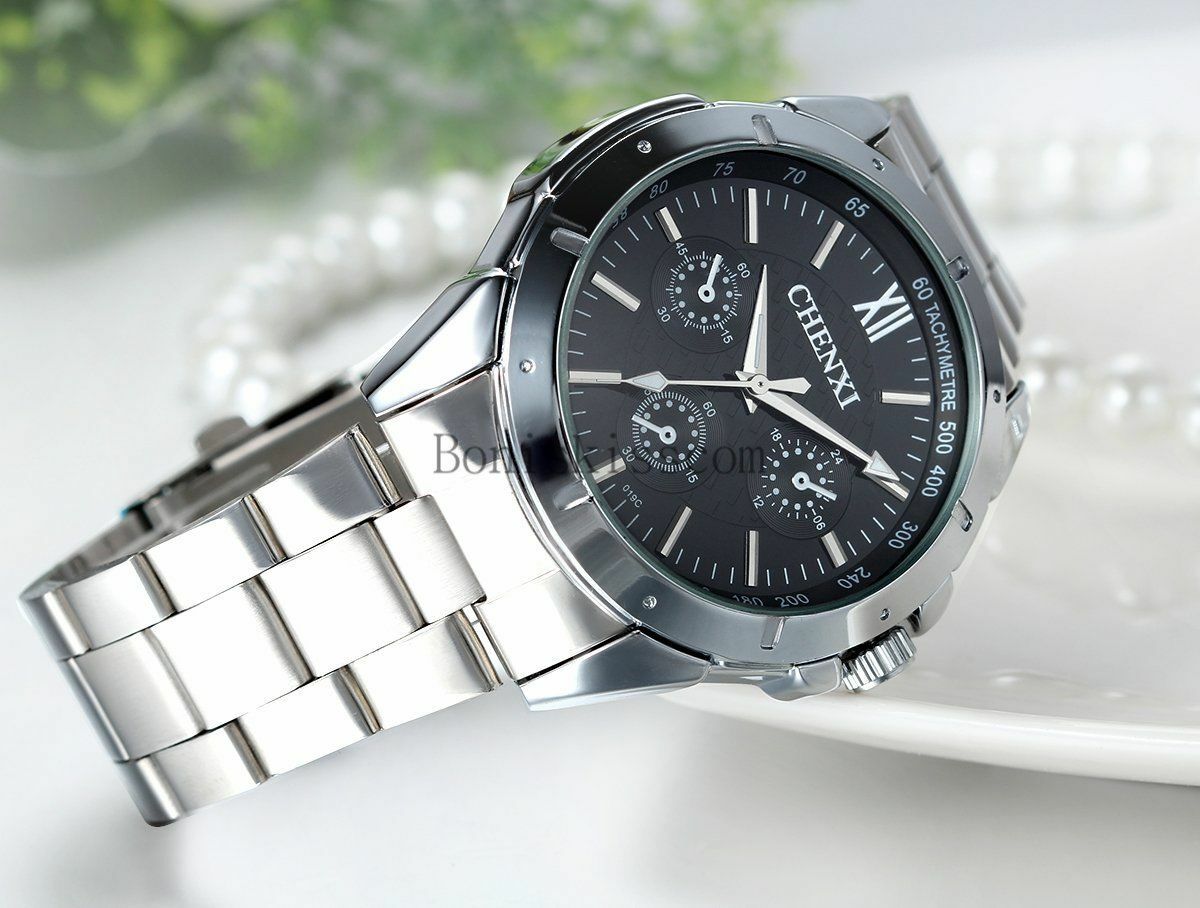 Men’s Casual Fashion Luxury Quartz Analog Round Wrist Watch Christmas Gift