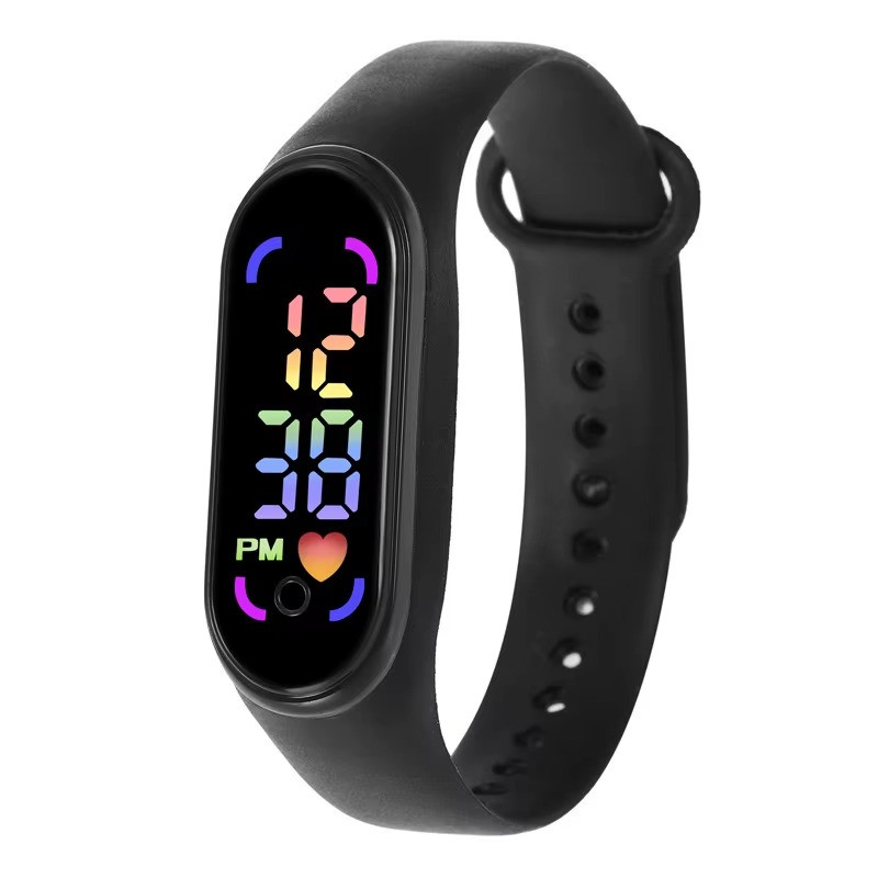 LED Wrist Watch Digital Sport Silicone Strap Kids Teen Girls Boys Children Gift