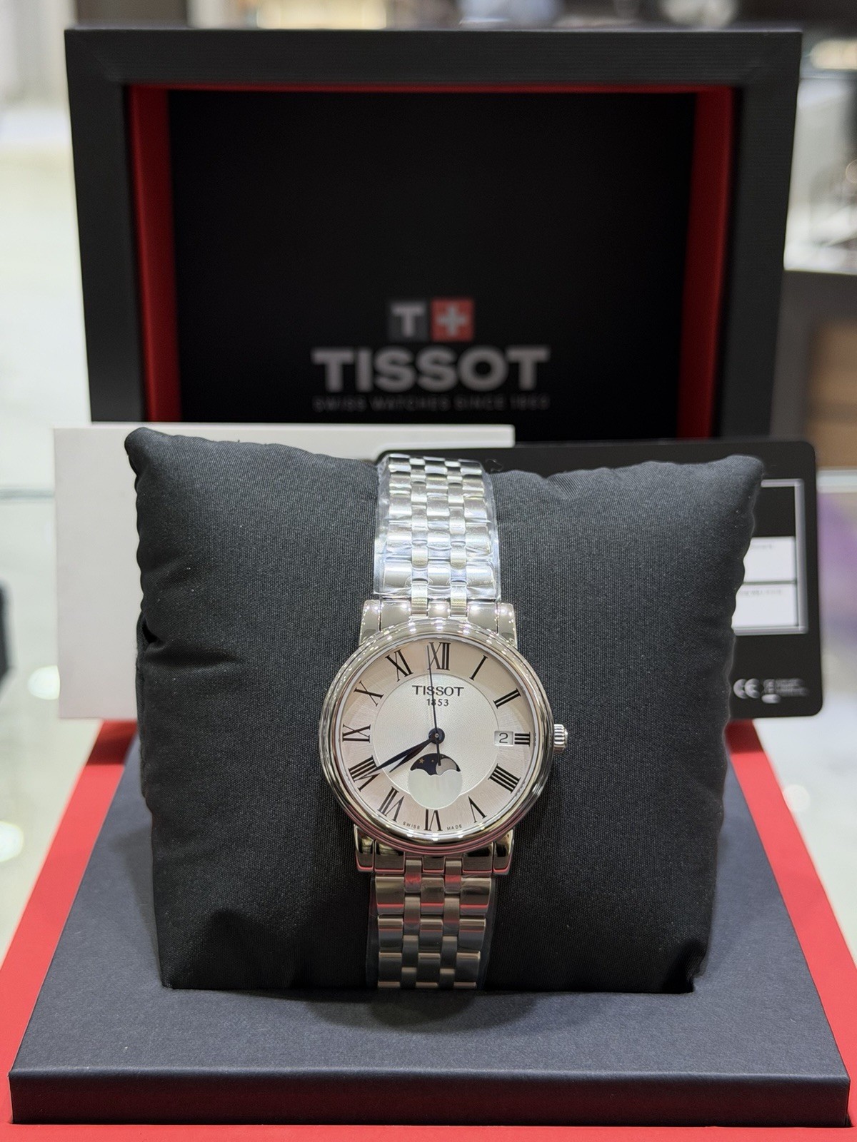 New Tissot T-classic Quartz Carson Premium Lady Moonphase Watch T1222231103300