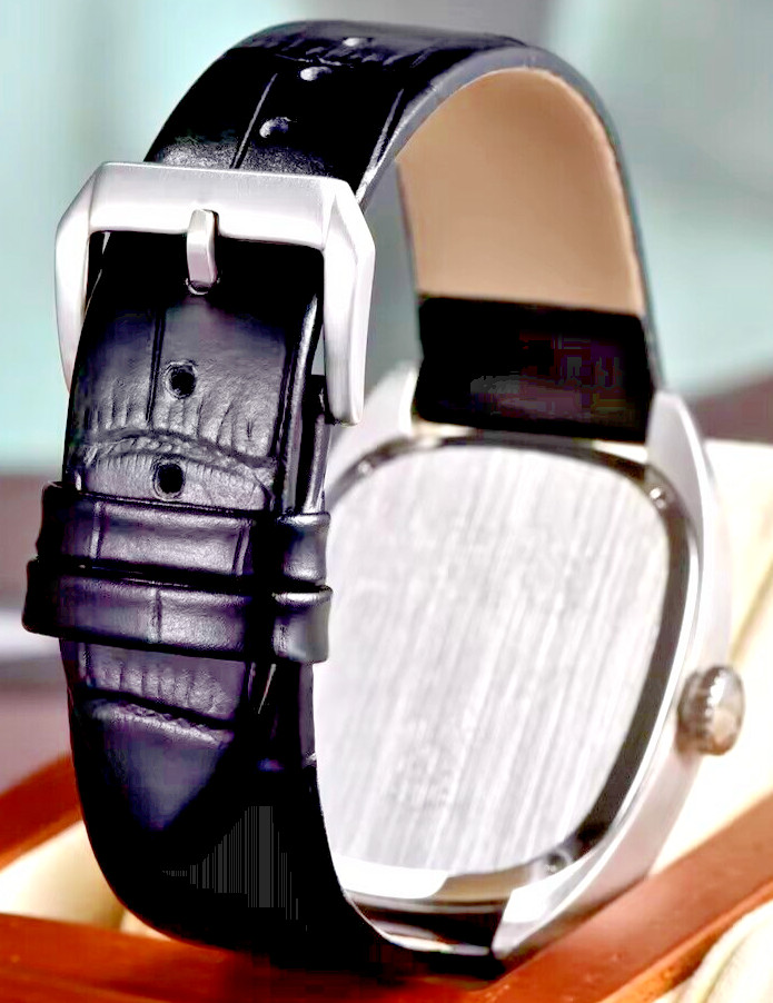Rollstimi 7904 36mm Luxury Tonneau Dress Watch Hardex Lens 50m Seiko VH31 Quartz