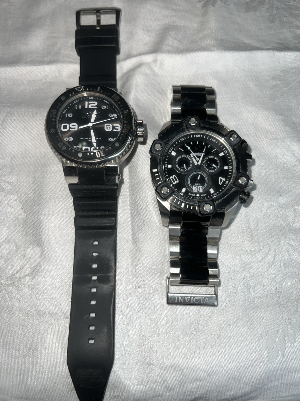 2 PC Invicta Watch Parts Repair Lot Reserve Venom Swiss Made Flame Fusion