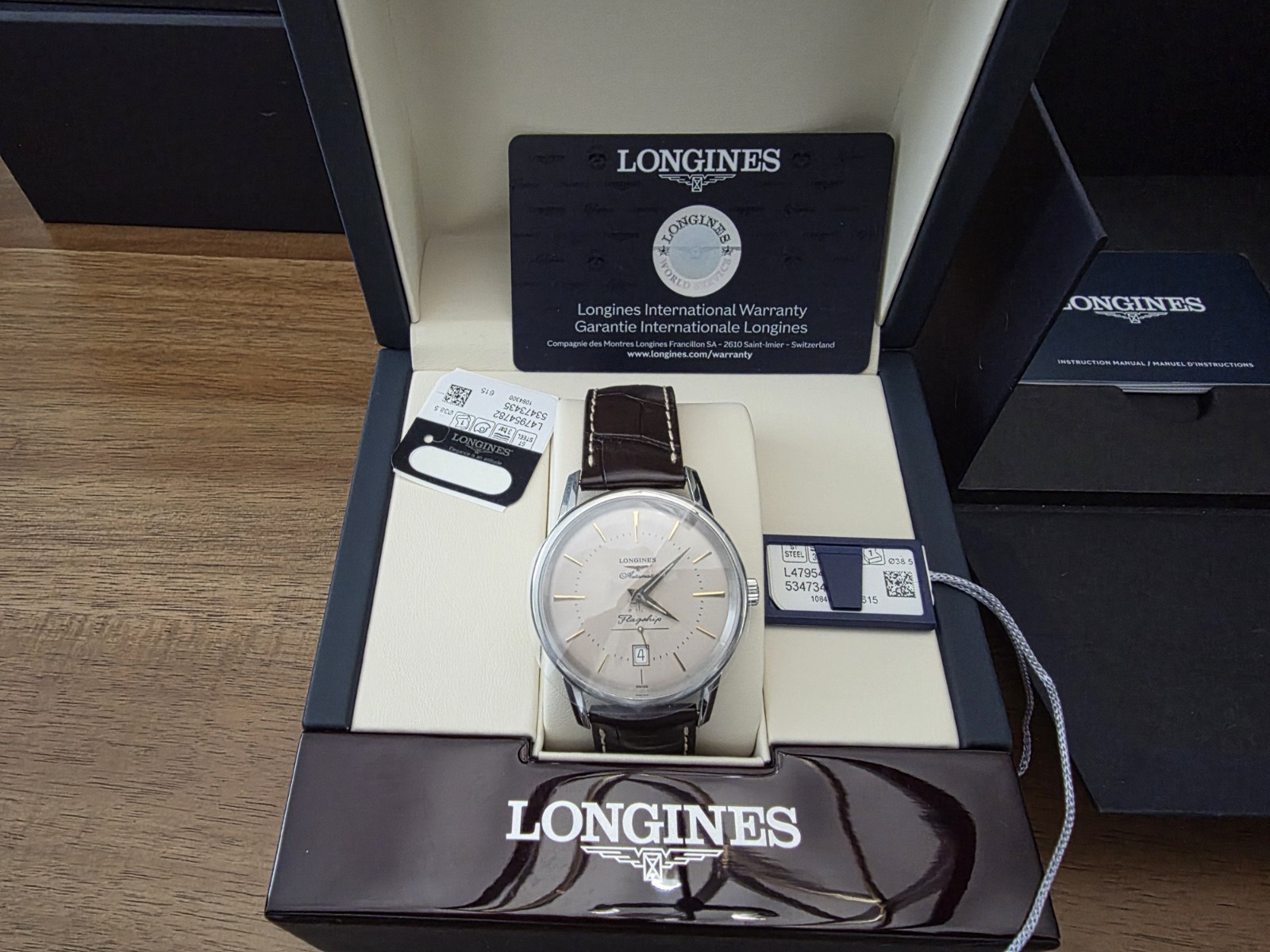 longines watch men automatic Flagship Heritage 38.5 MM