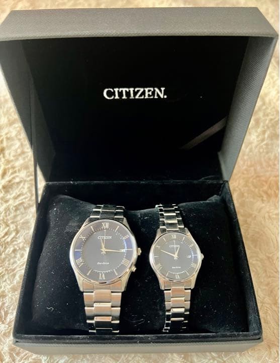 CITIZEN Pair Watch Wristwatch Light Power Solar Radio Watch