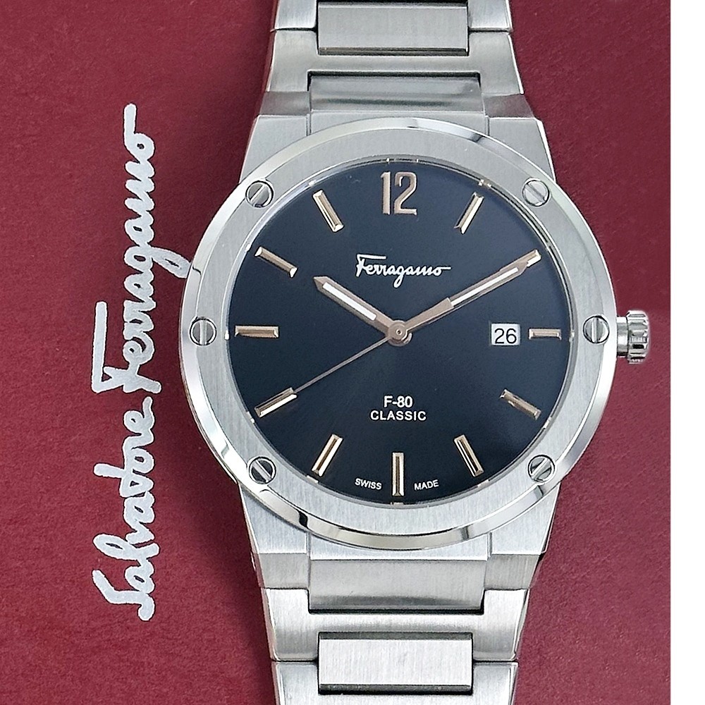 [B1Y] Ferragamo Men’s Watch Analog Stainless Steel Quartz [z7t]